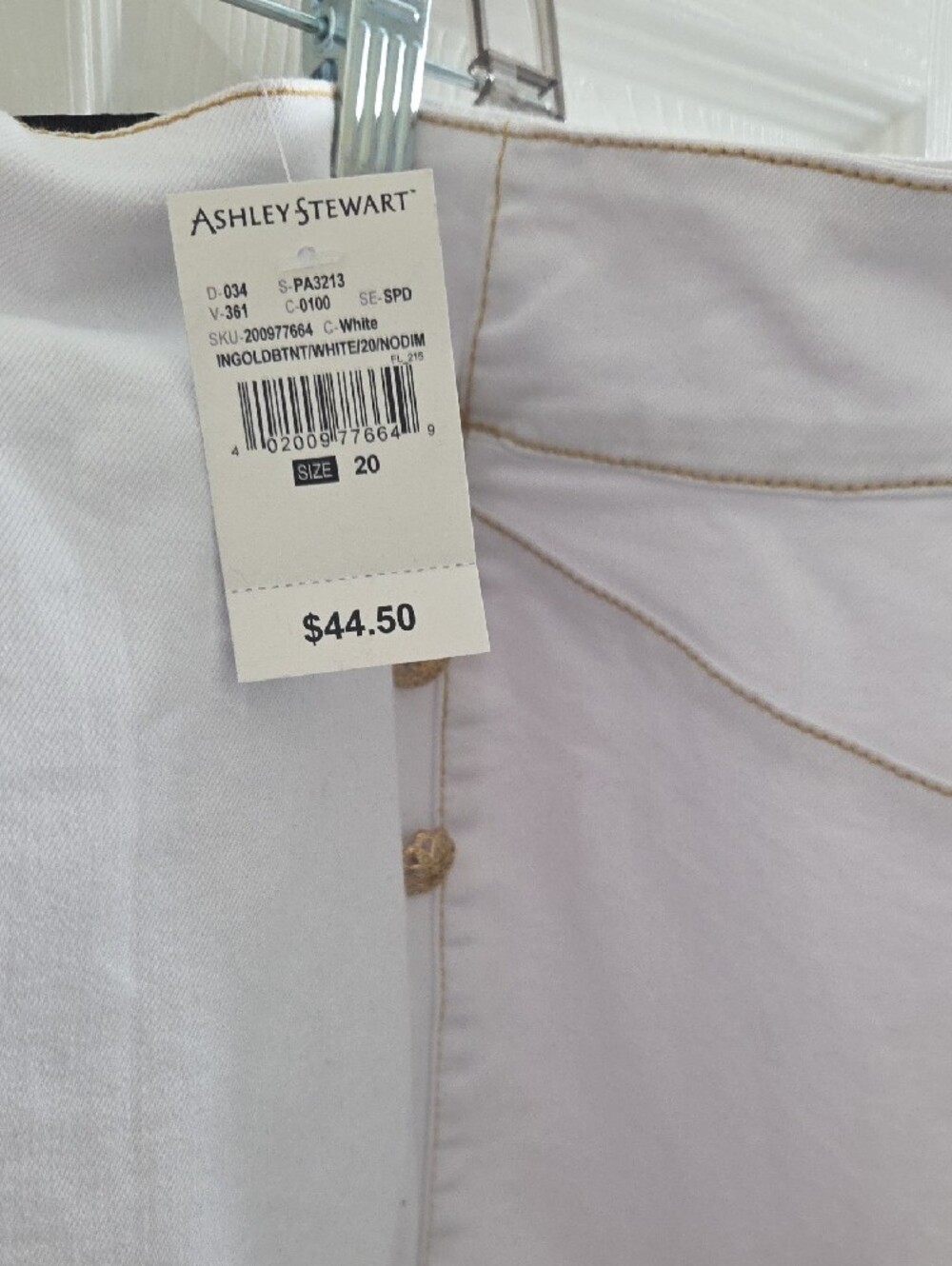 Ashley Stewart Denim Mini Skirt with Gold Buttons - Picture 8 of 8